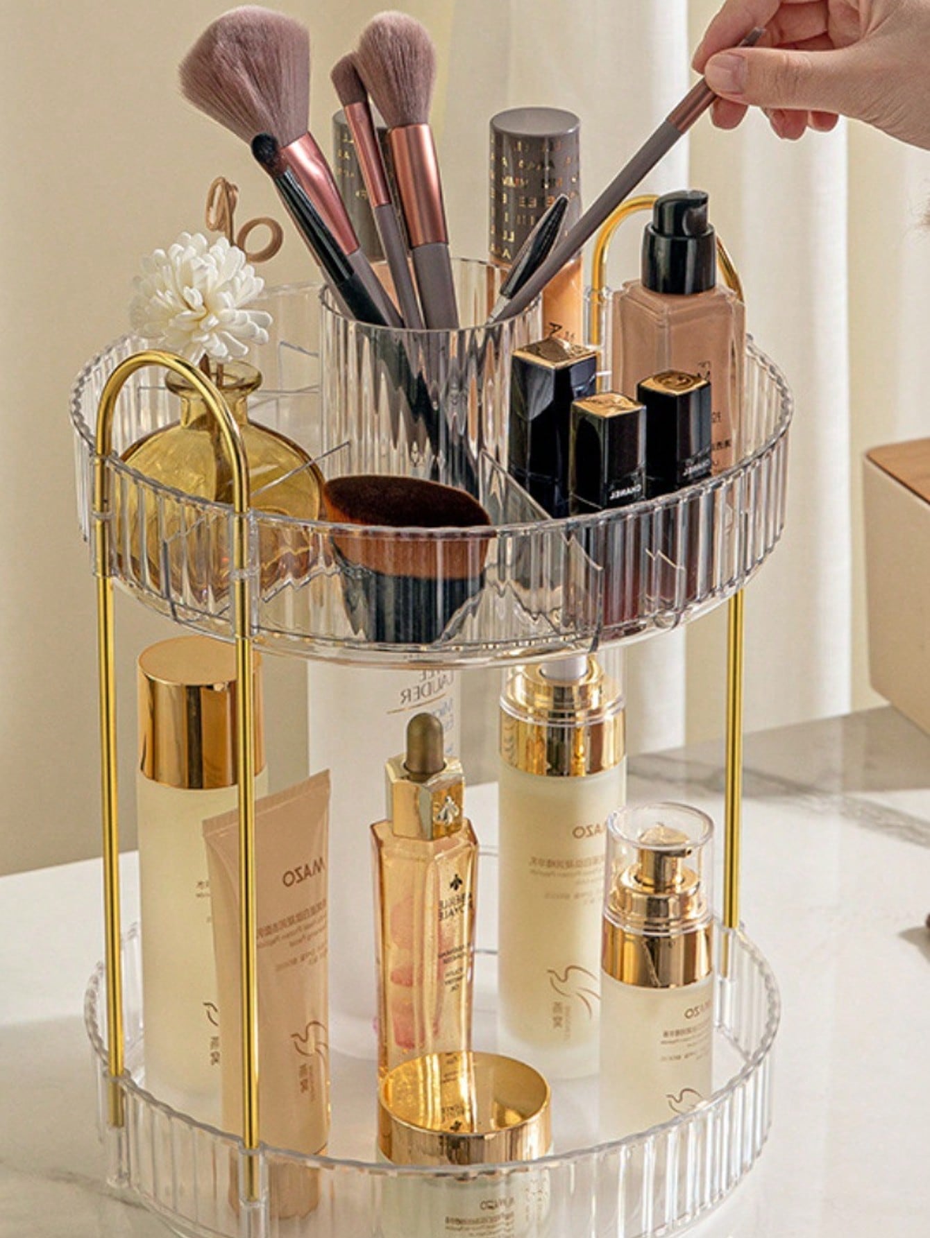 Luxury Skincare Products - Makeup Brush Storage Box Pen Holder