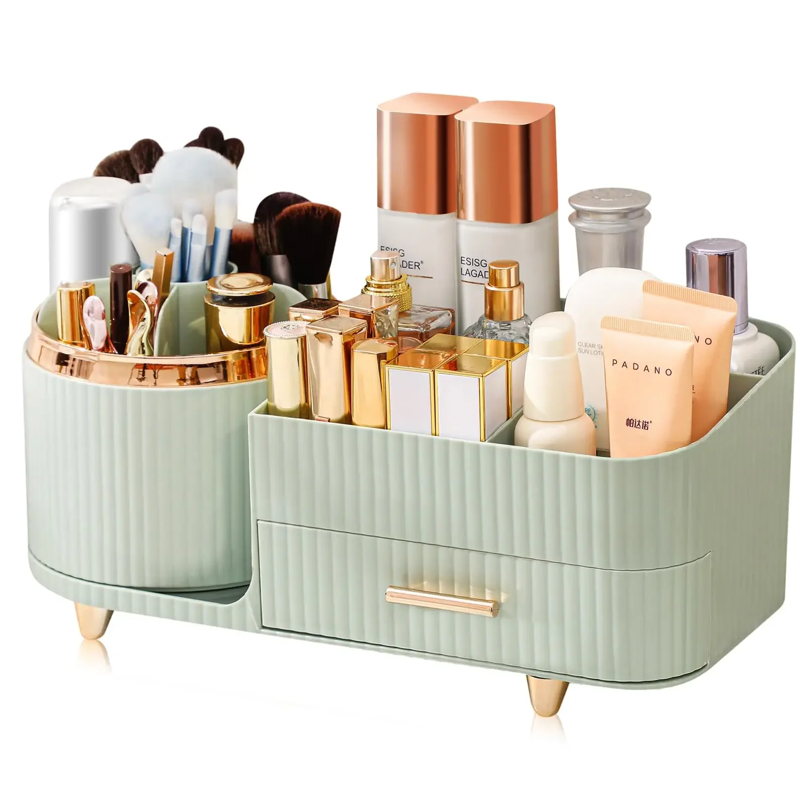 Luxury Skincare Organizer - Makeup Brush Holder Large Capacity Skincare