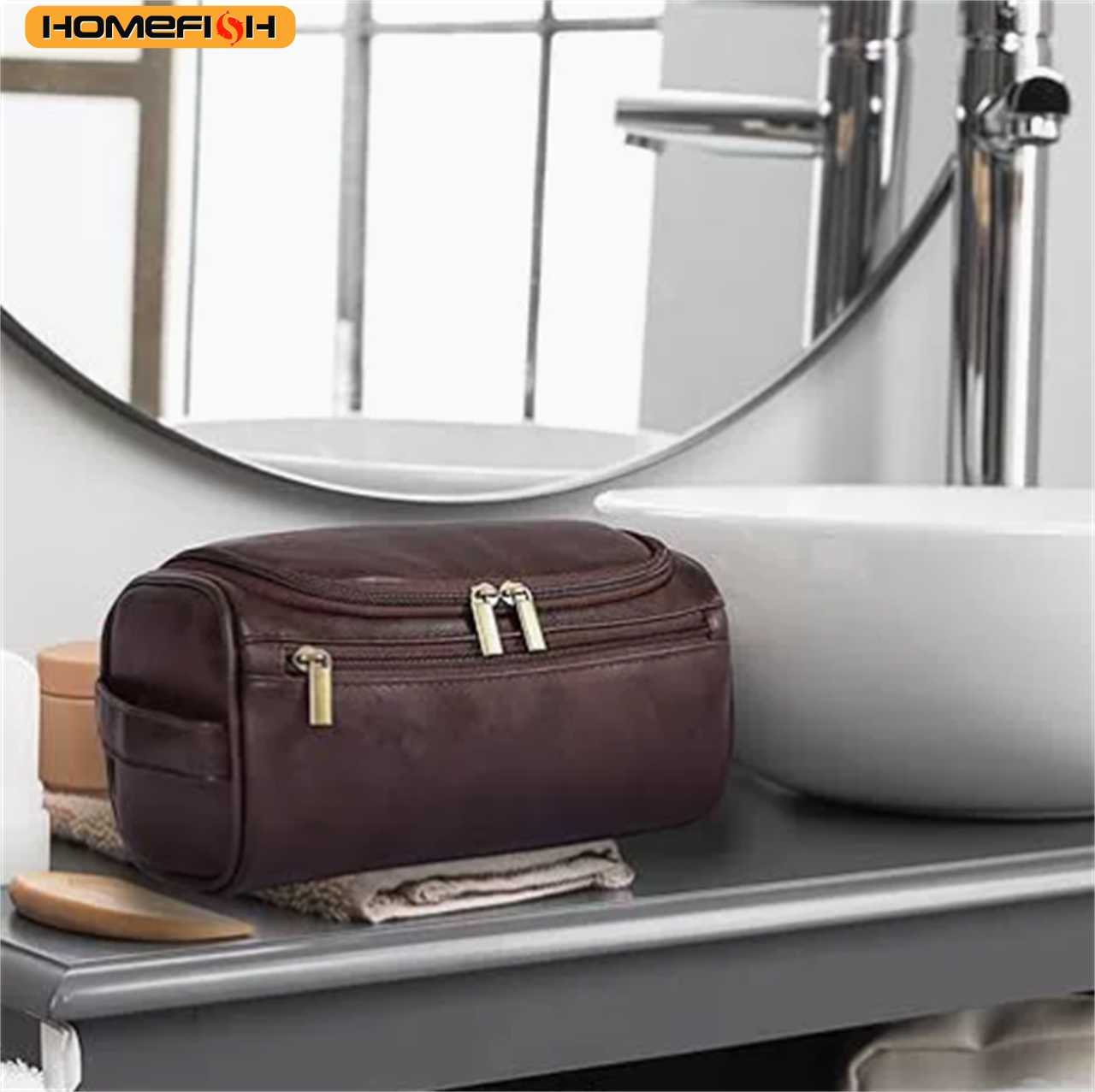 HOMEFISH Men PU Vintage Luxury - Luxury Skincare Containers recensione e prezzo