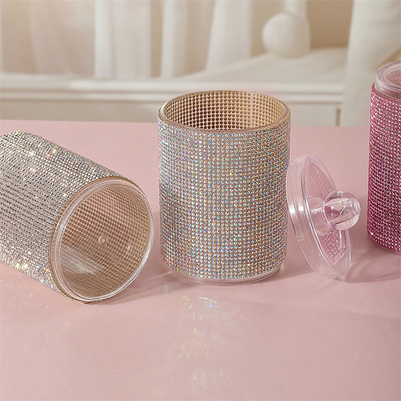 Luxury Diamond Cotton Swab Sto - Luxury Skincare Containers recensione e prezzo