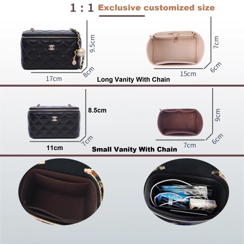 Felt Insert Bag Organizer for  - Luxury Skincare Containers recensione e prezzo