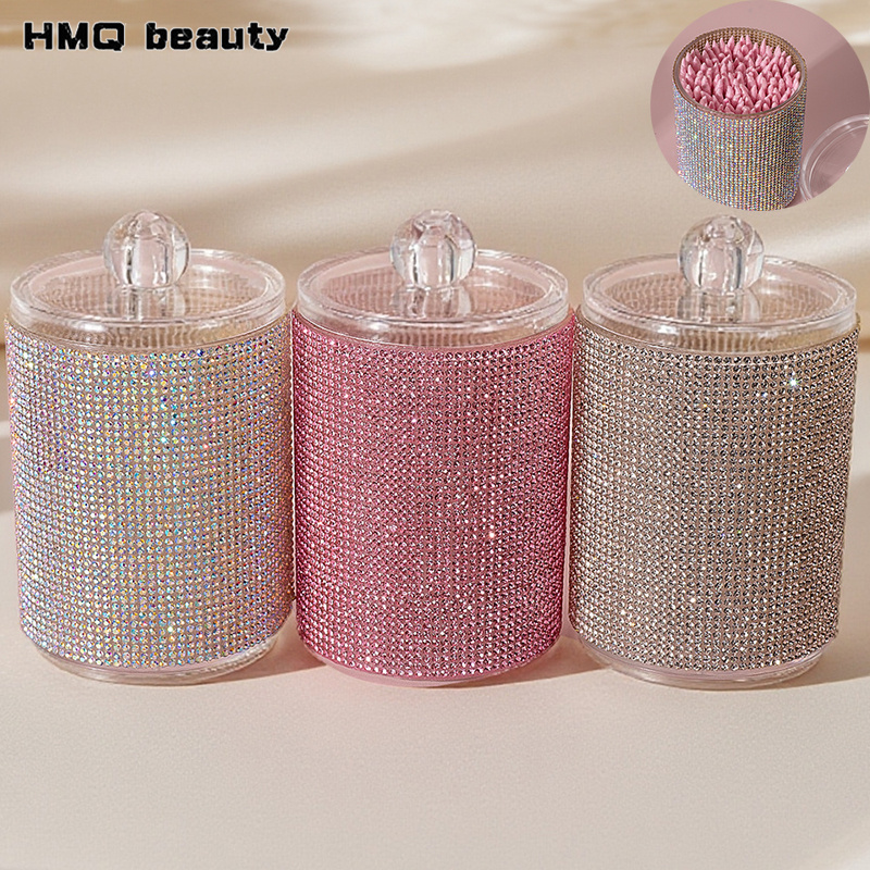 Luxury Diamond Cotton Swab Sto - Luxury Skincare Containers recensione e prezzo